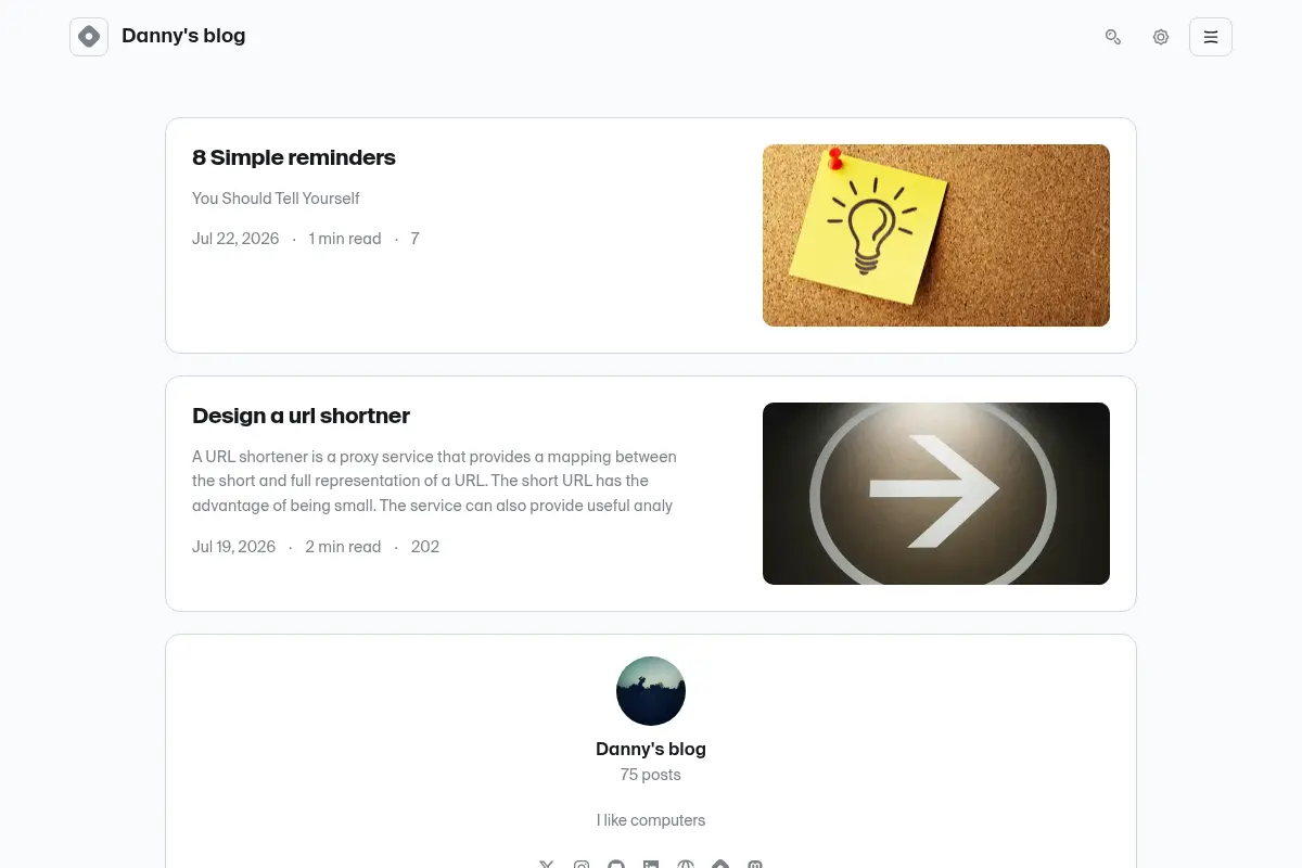 Danny's blog