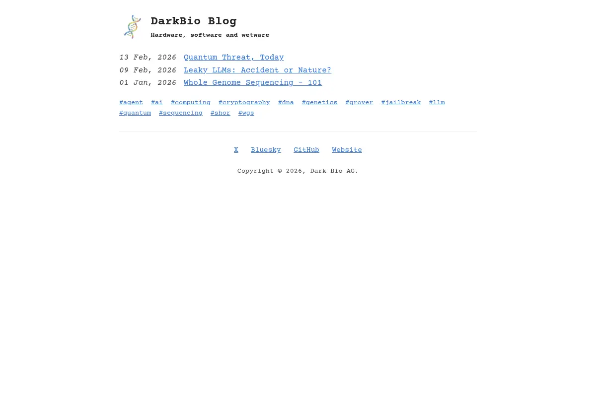 DarkBio Blog
