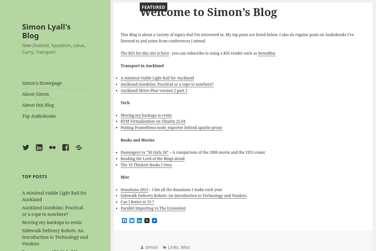 Simon Lyall's Blog – New Zealand, Sysadmin, Linux, Curry, Transport
