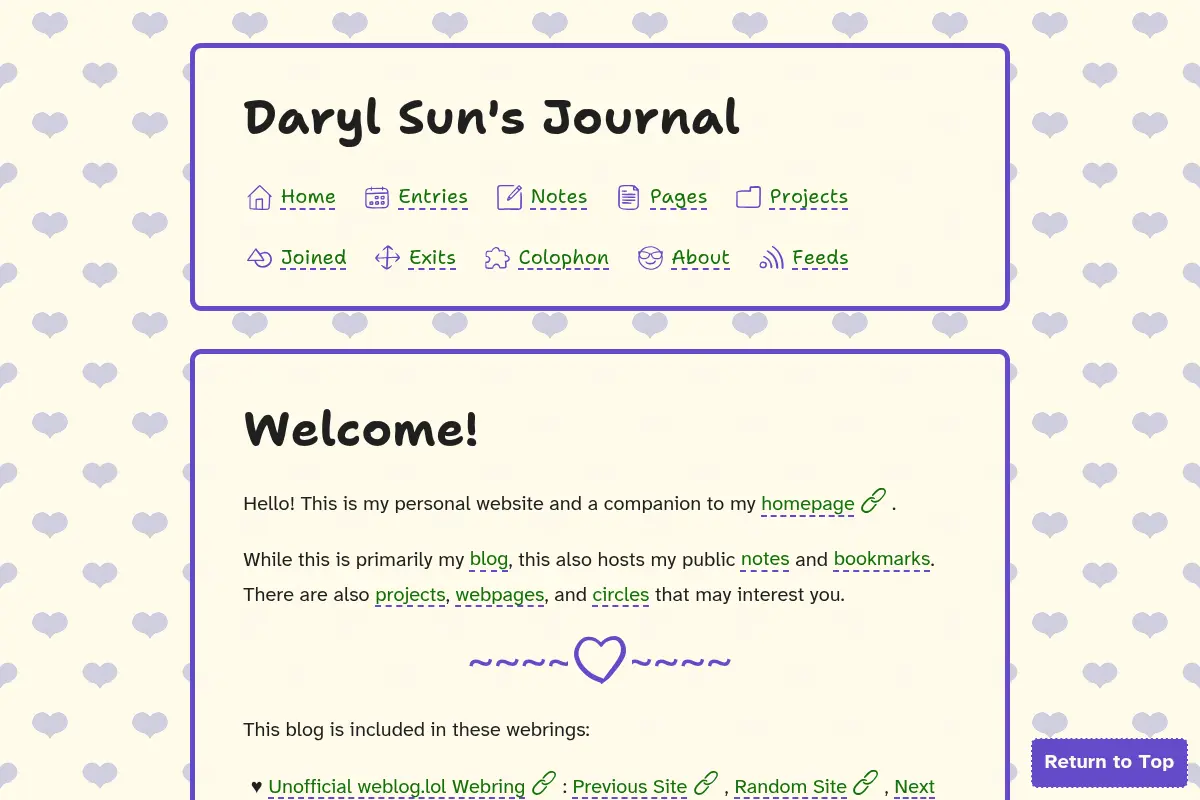 Daryl Sun's Journal