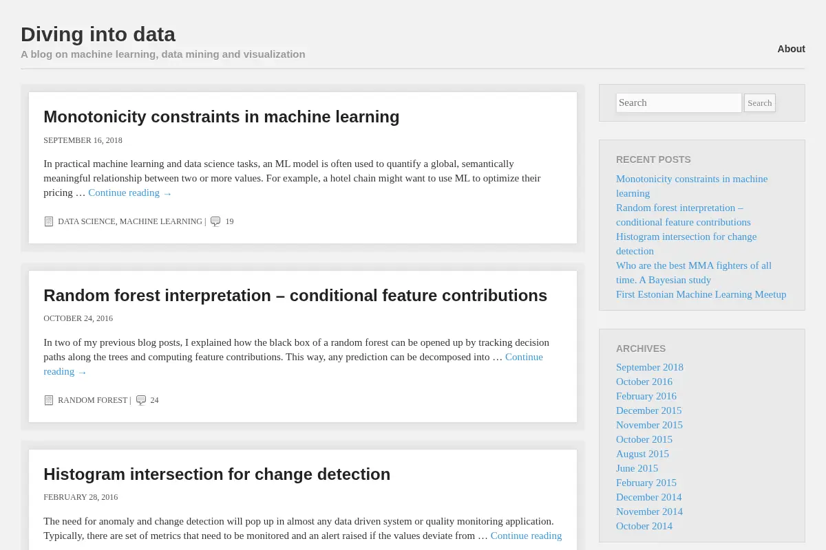Diving into data