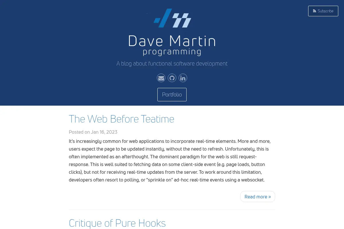 Dave Martin's Blog