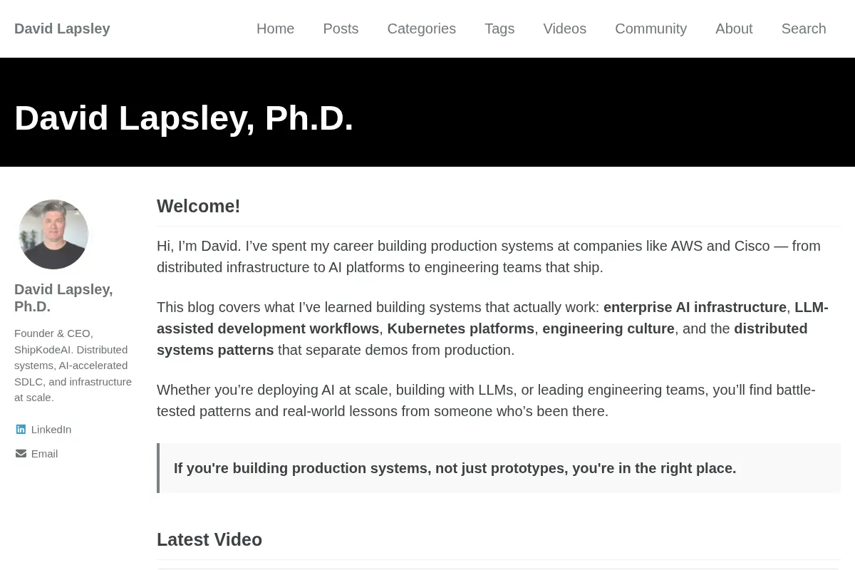 David Lapsley, Ph.D.