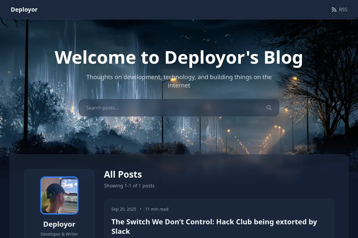 Deployor's Blog