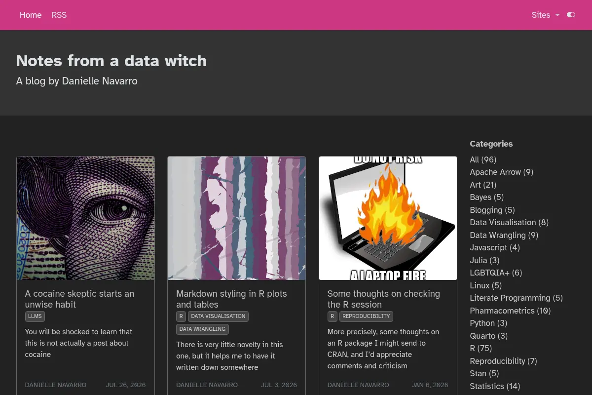 Notes from a data witch