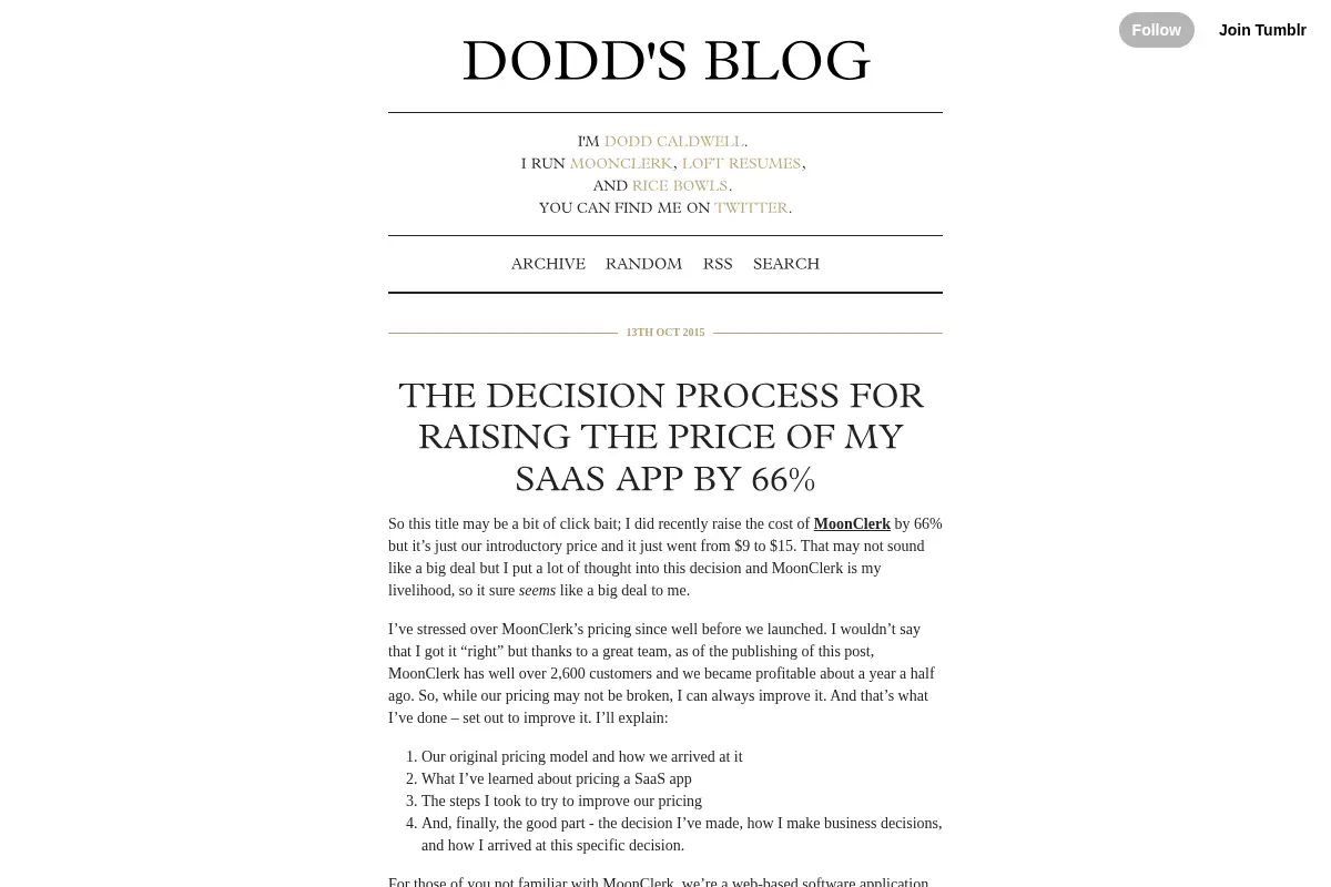 Dodd's Blog