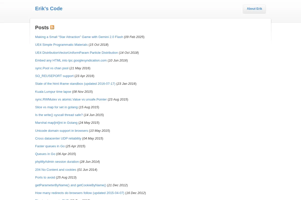 Erik's Code