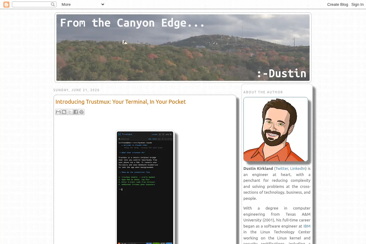 From the Canyon Edge