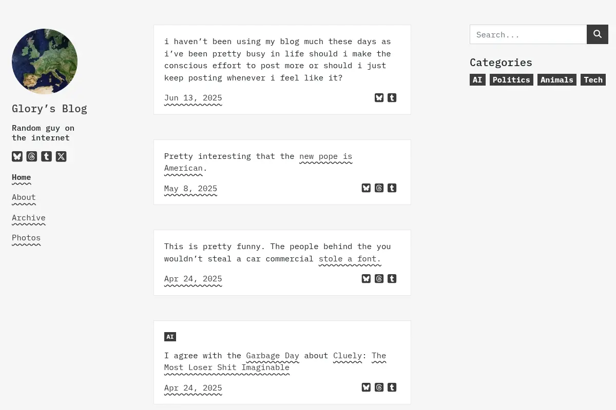Glory's Blog
