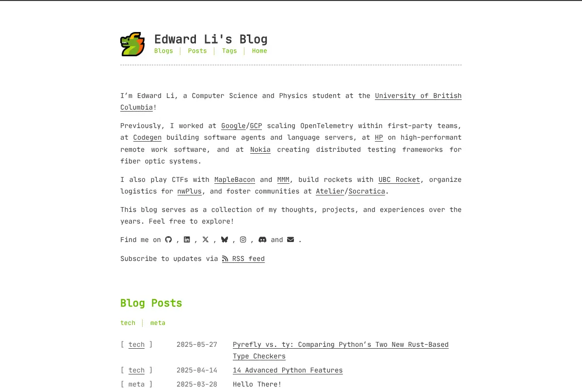 Edward Li's Blog