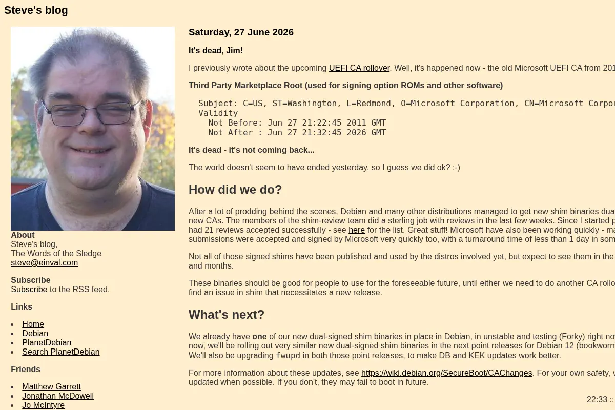 Steve's blog