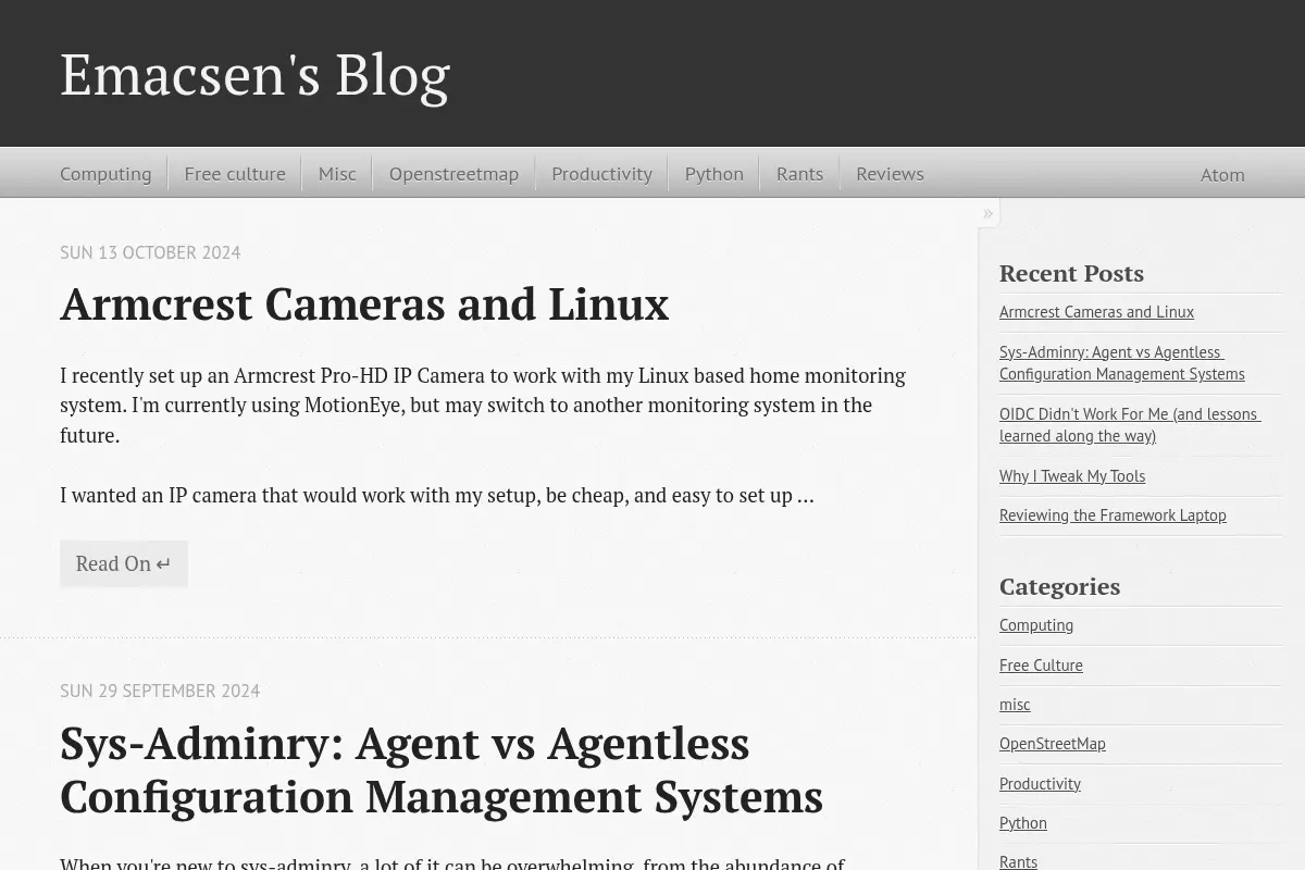 Emacsen's Blog