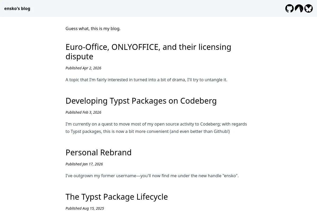 ensko's blog