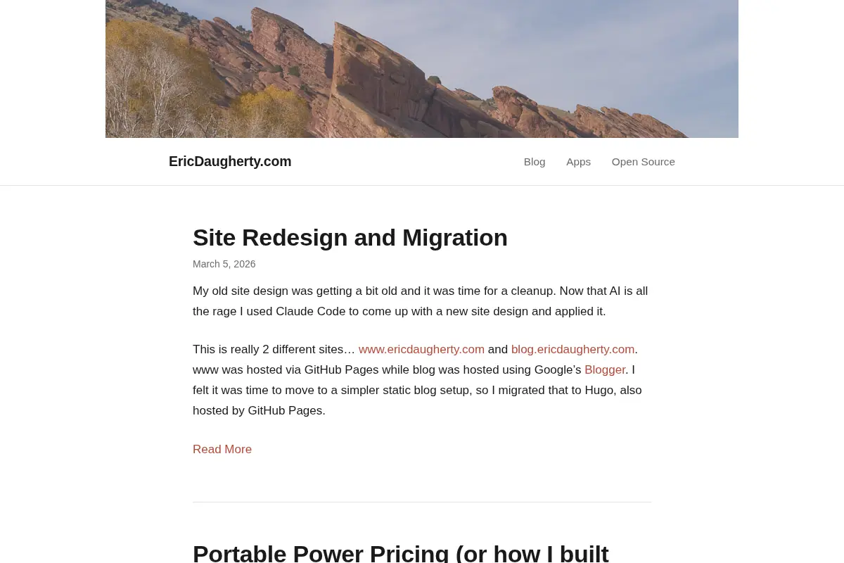 Eric Daugherty's Blog