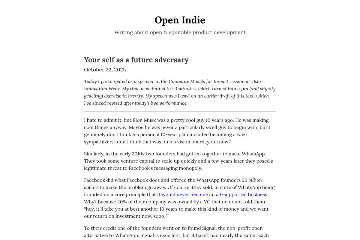 Open Indie
