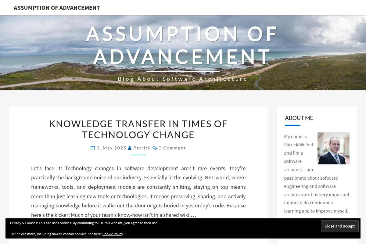Assumption of Advancement