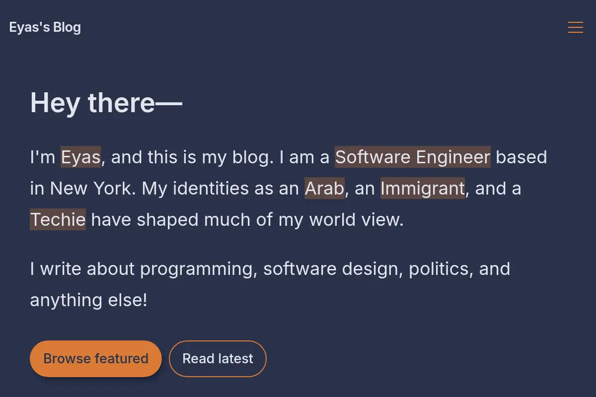 Eyas's Blog