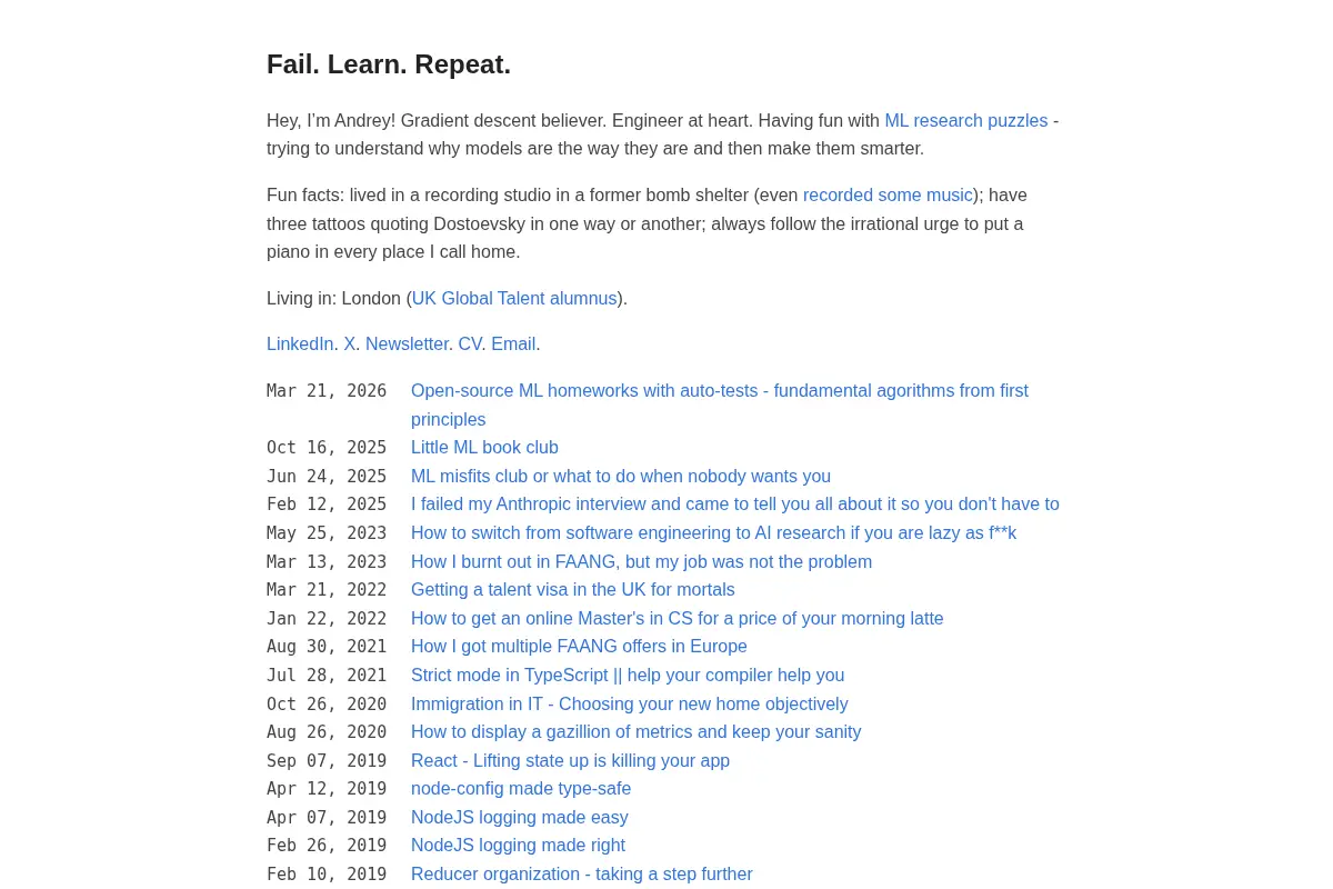 Fail. Learn. Repeat.