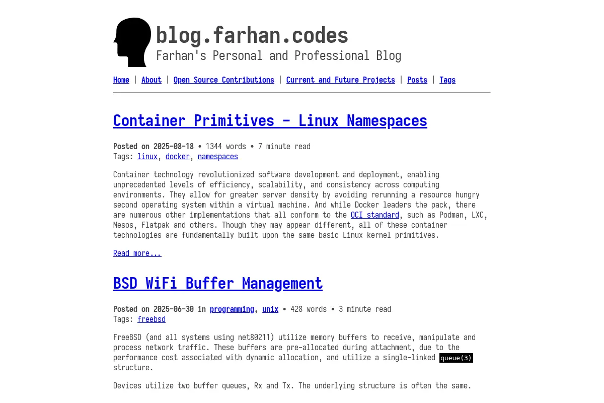 Farhan's Personal and Professional Blog