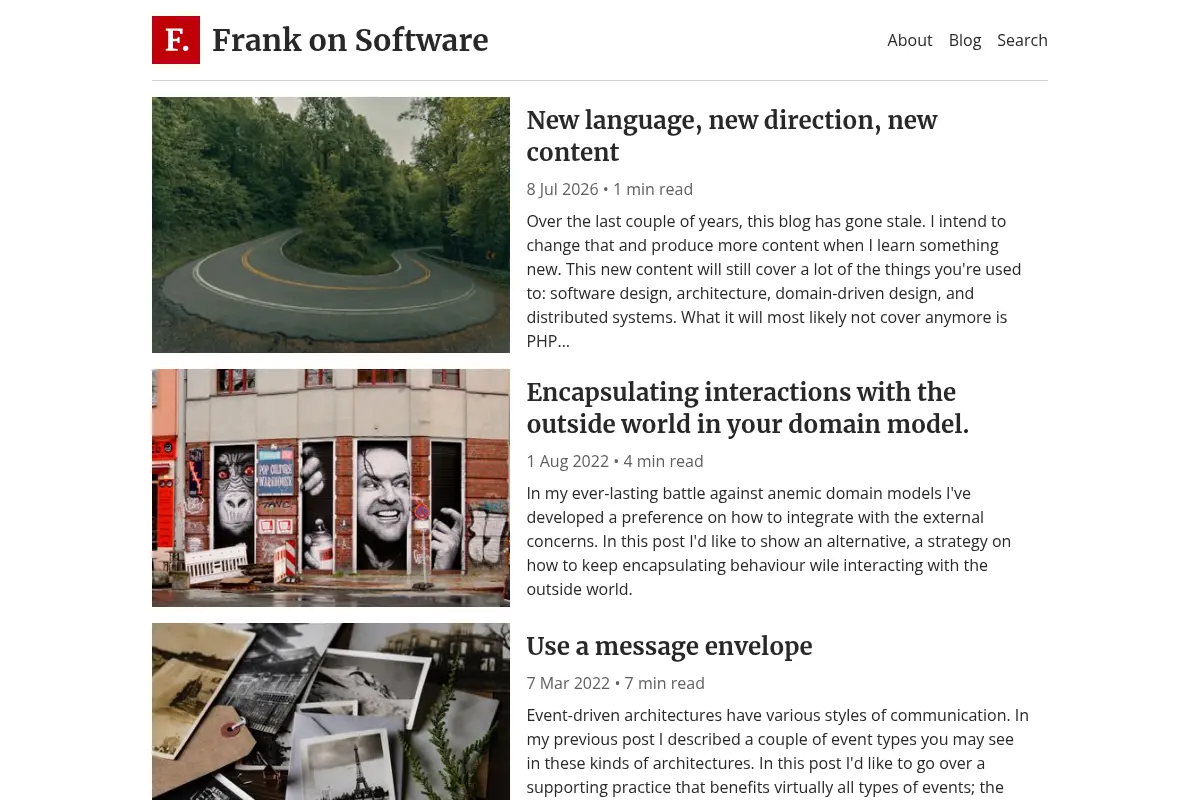 Frank on Software