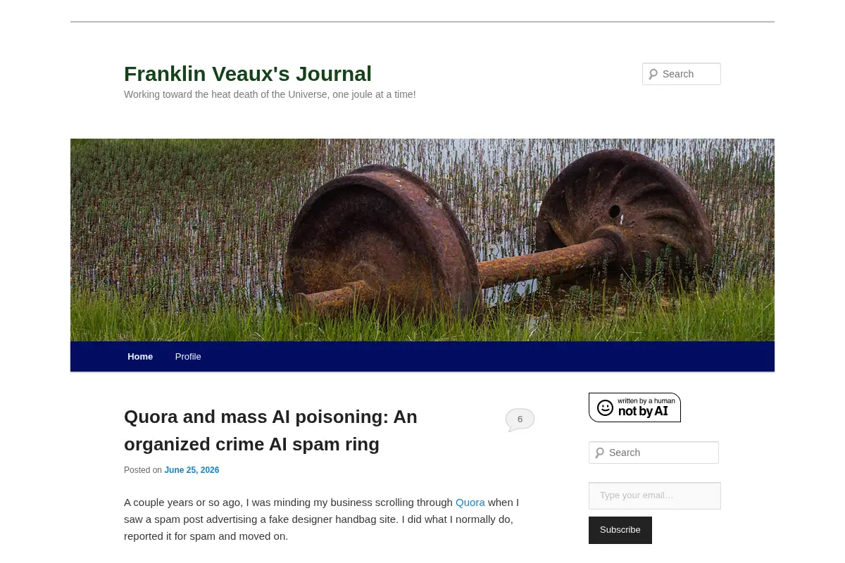 Franklin Veaux's Journal
