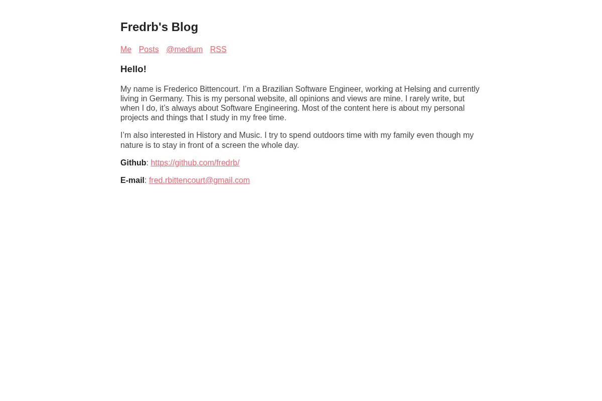 Fredrb's Blog