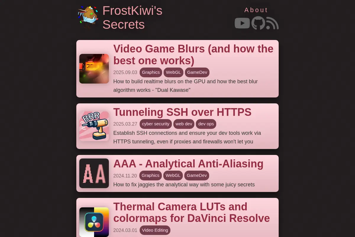 FrostKiwi's Secrets