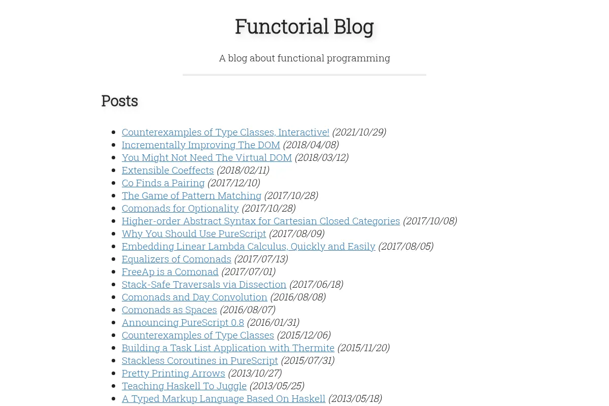 Functorial Blog
