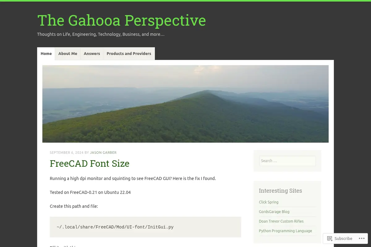 The Gahooa Perspective