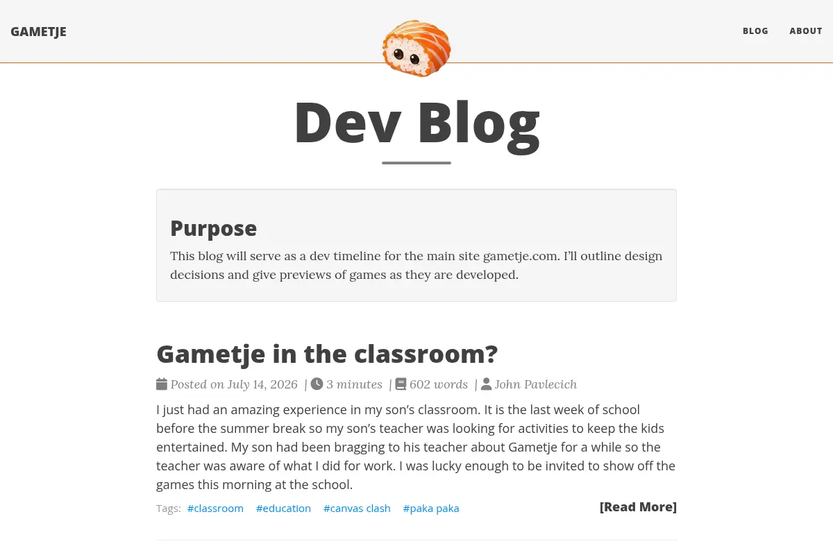 Dev Blog