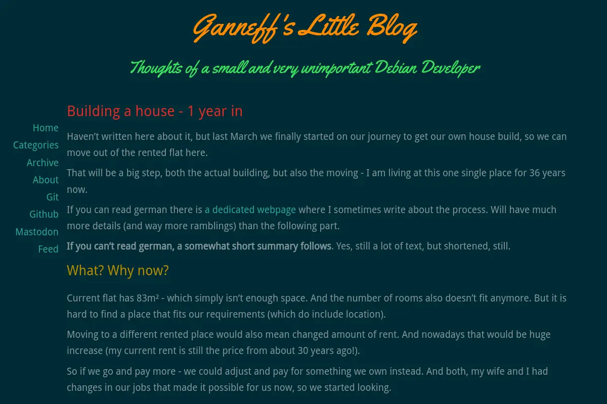 Ganneff's Little Blog