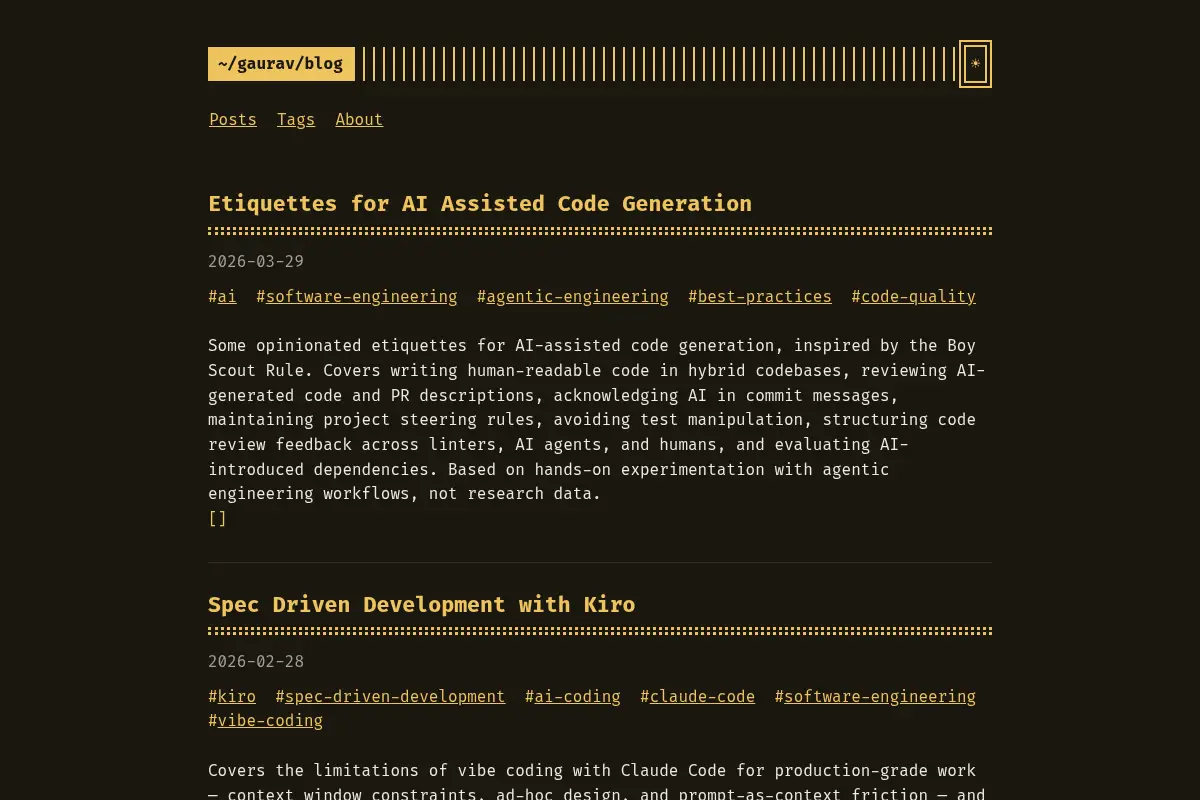 Gaurav Singha Roy – Tech Blog