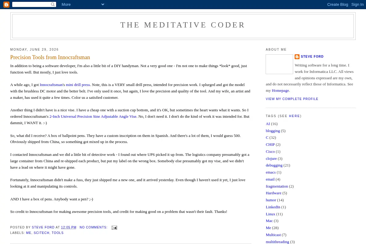 The Meditative Coder