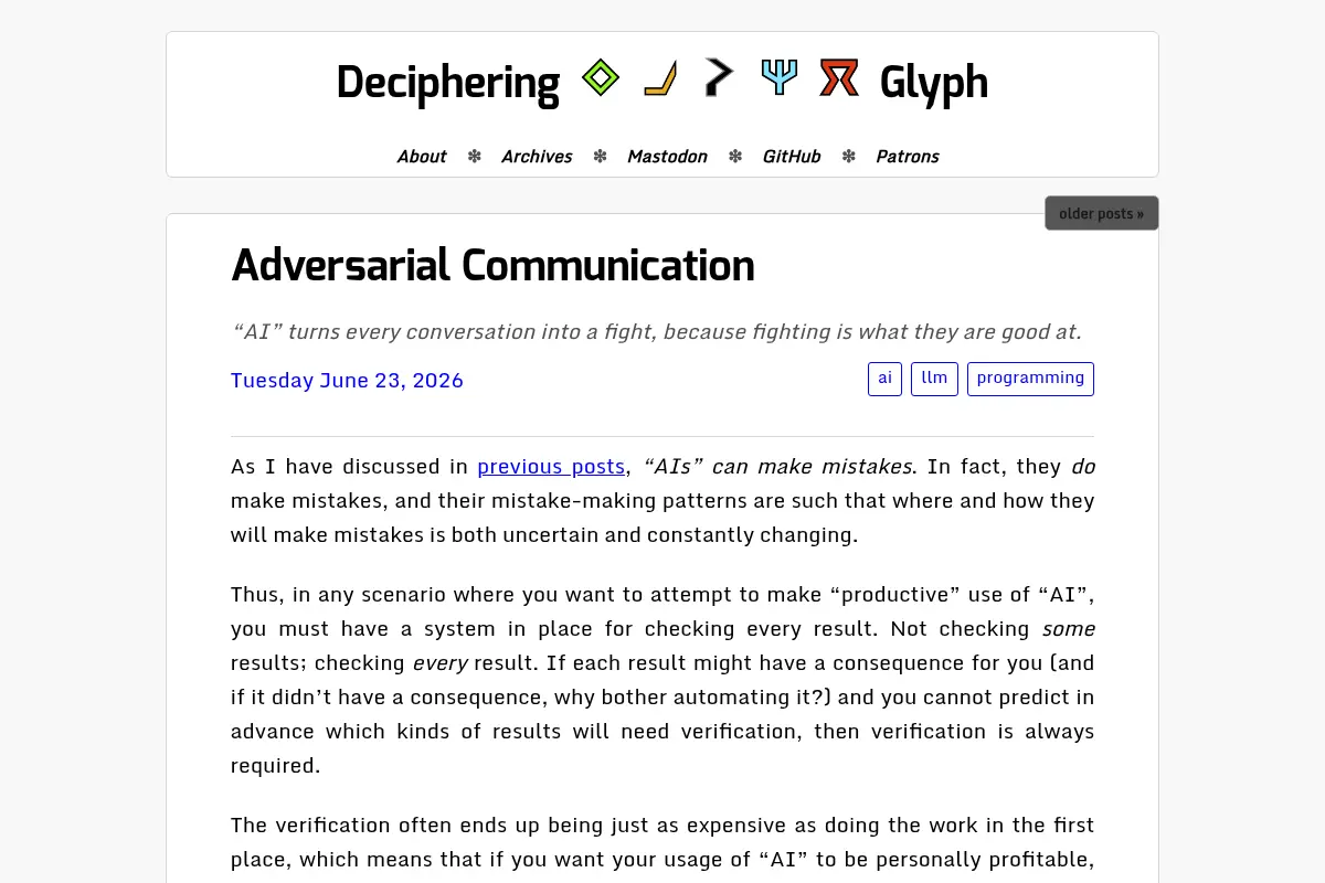 Deciphering Glyph