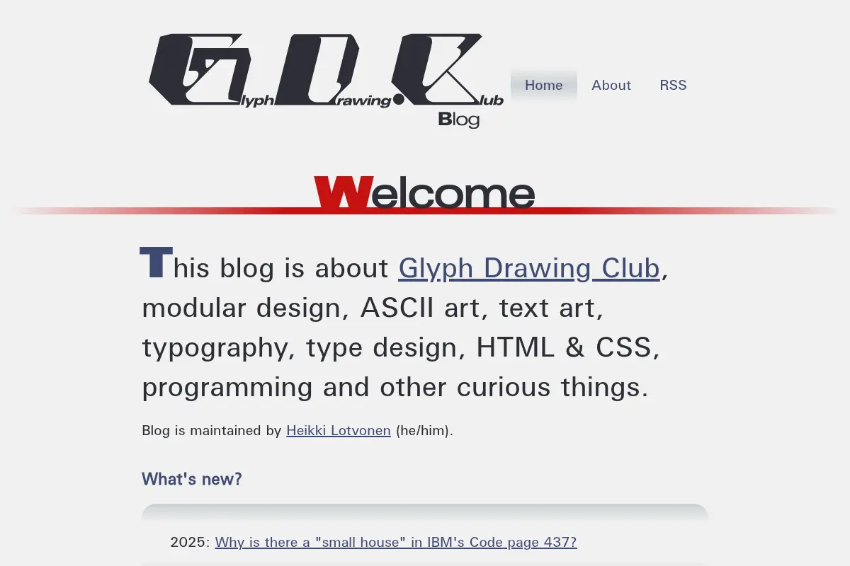GlyphDrawing.Club -blog