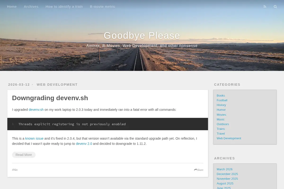 Goodbye Please