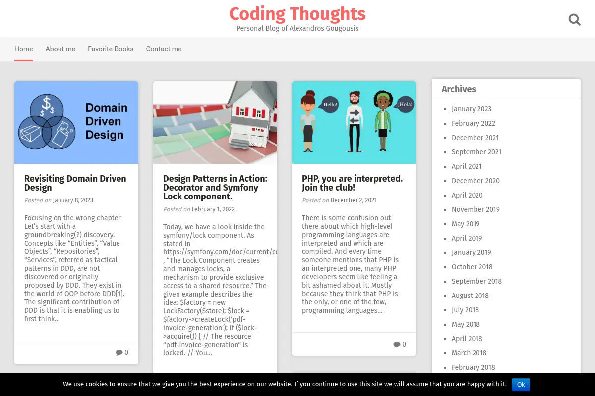 Coding Thoughts – Personal Blog of Alexandros Gougousis