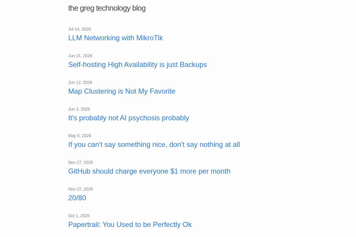 the greg technology blog