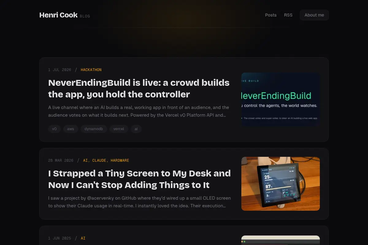 Henri Cook's Blog