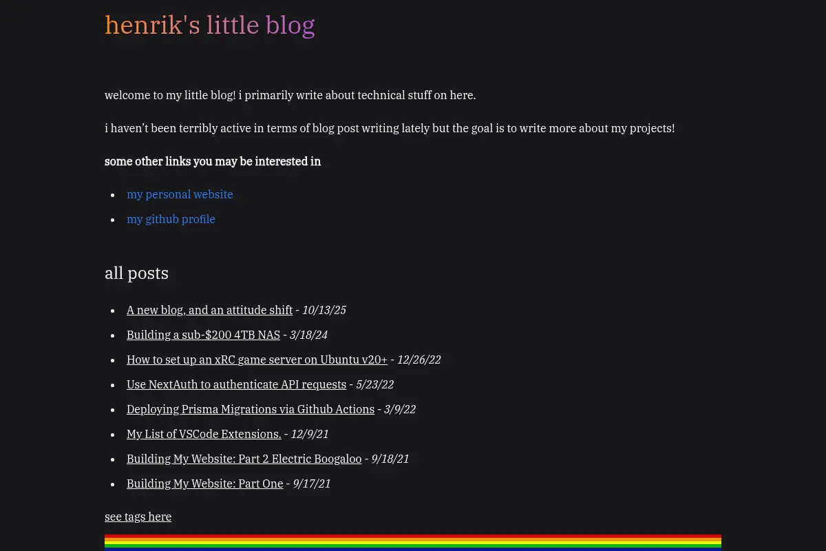 henrik's little blog