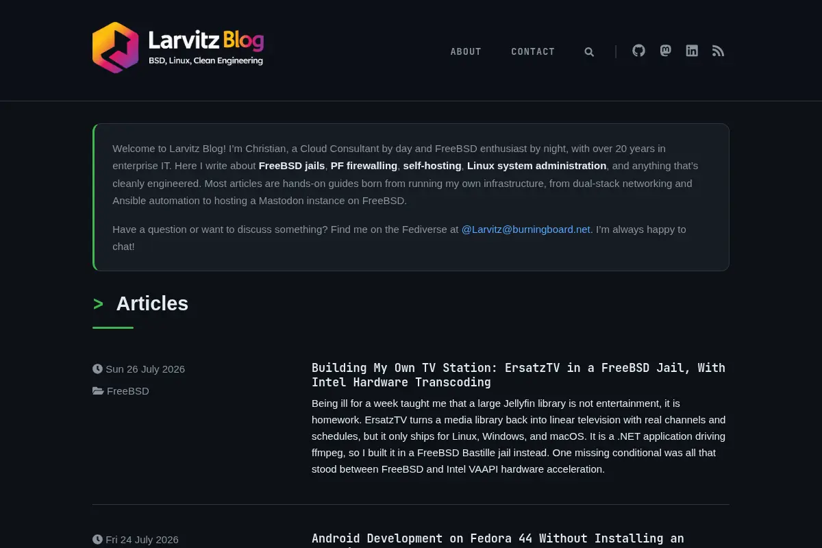 Larvitz Blog