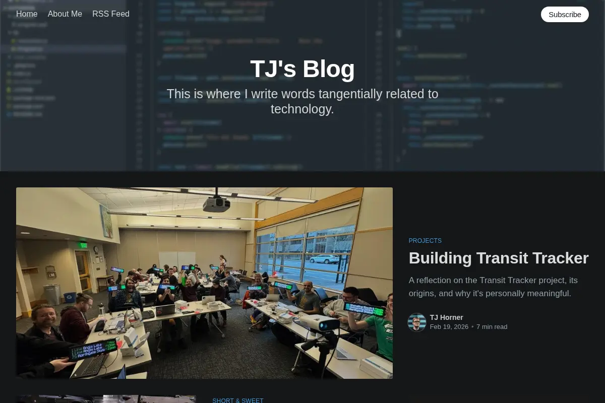 TJ's Blog