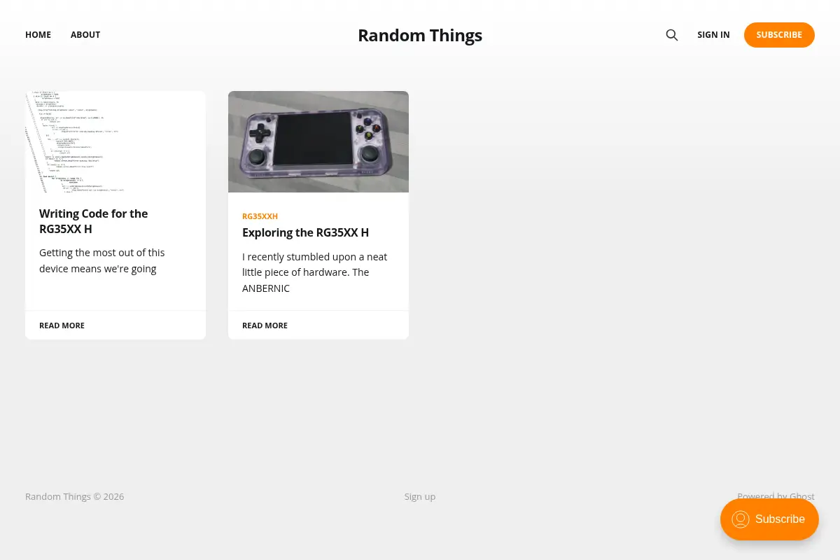 Random Things