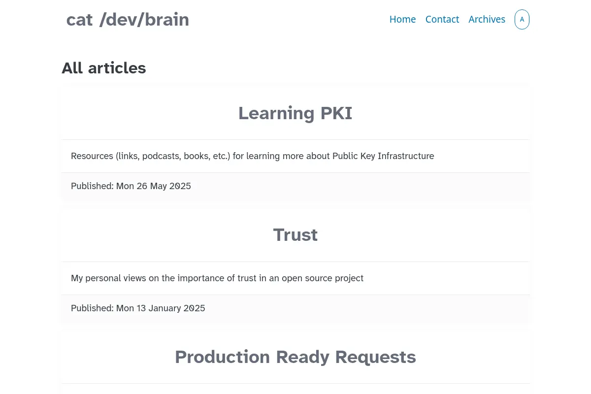 cat /dev/brain