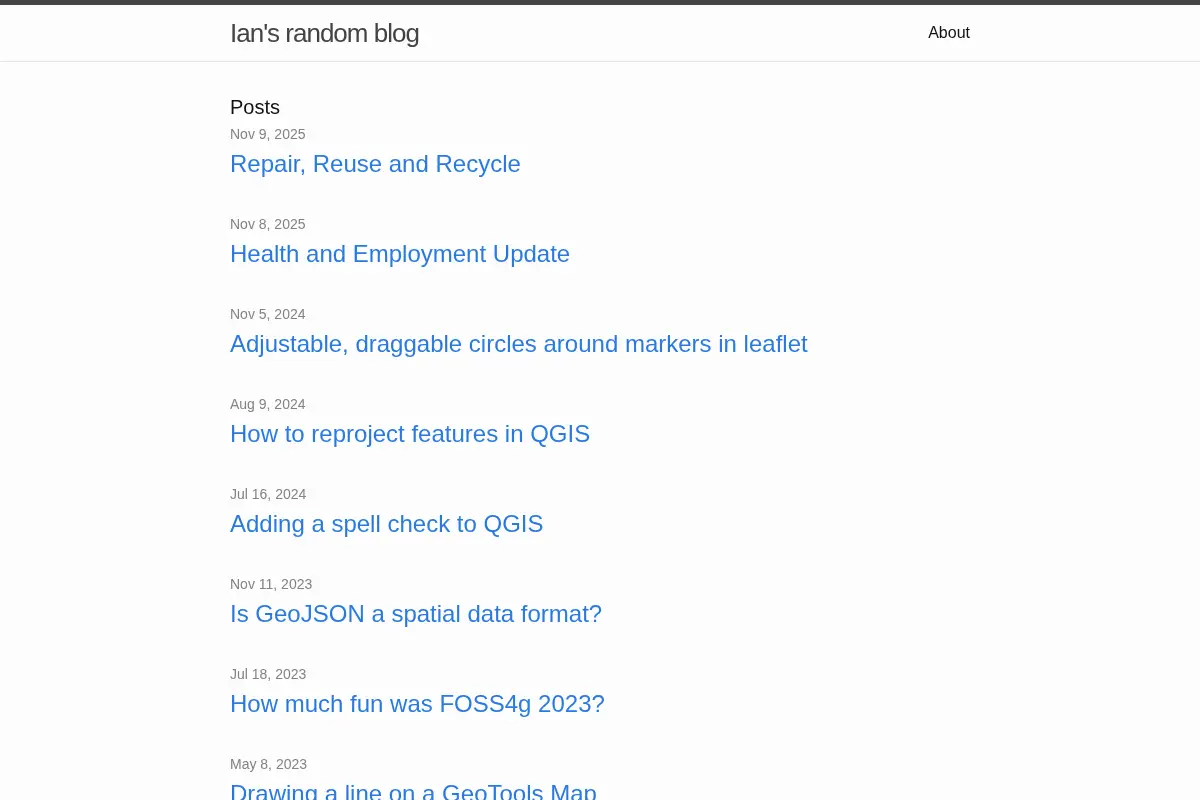 Ian's random blog