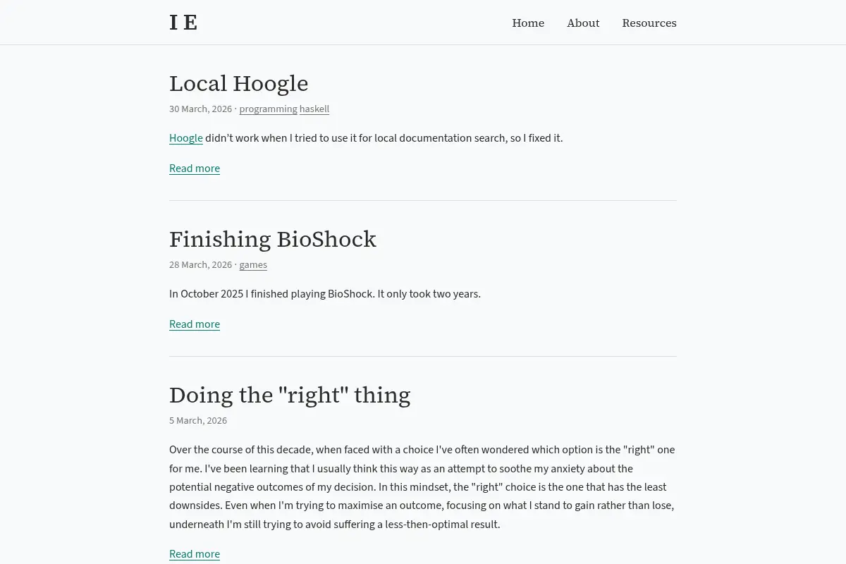 Isaac Elliott's Blog