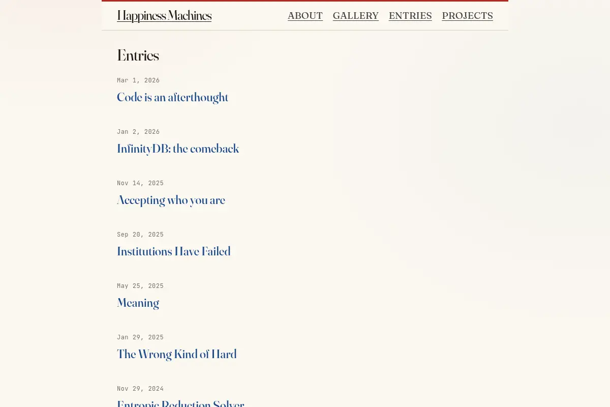 Happiness Machines