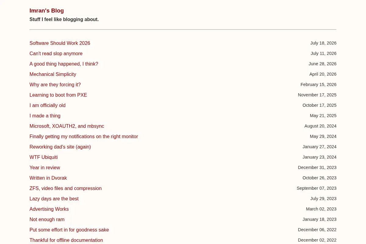 Imran's Blog