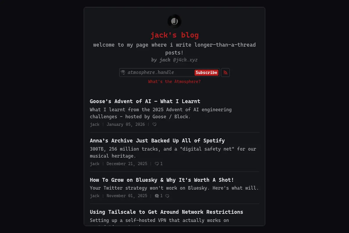 jack's blog