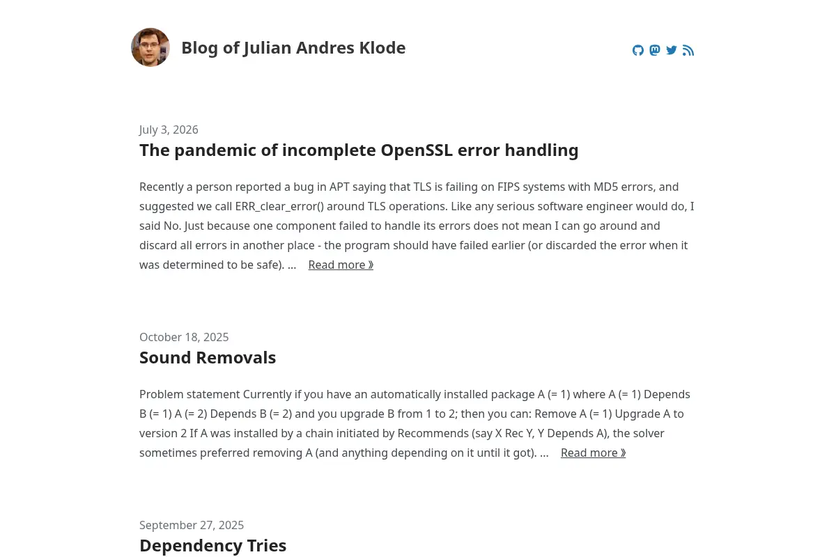 Blog of Julian Andres Klode